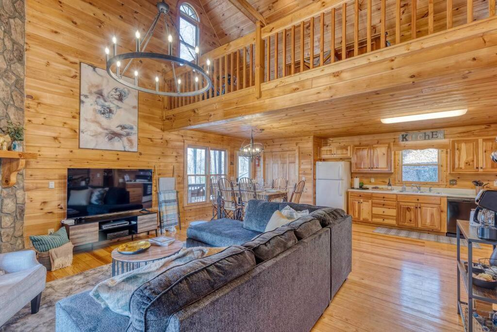 Mtn Cabin Sleeps 10 - 5 Mins To Fishing & Camping เอลลิเจย์ ภายนอก รูปภาพ